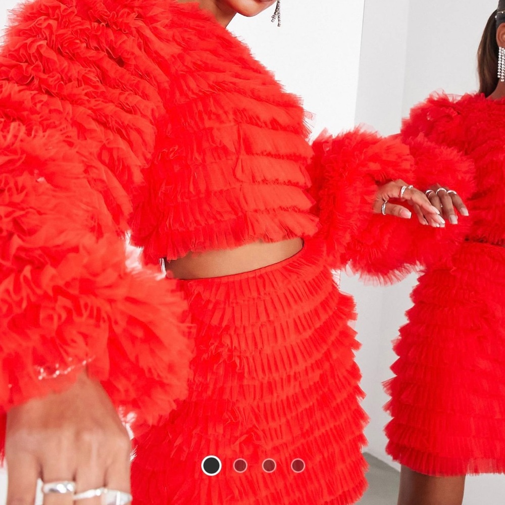 Red tulle two piece set!